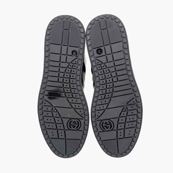 Gucci High Top Denim Sneakers EU 39 US 9 Blue Faded Distressed Retro Casual Shoe - Picture 11 of 14